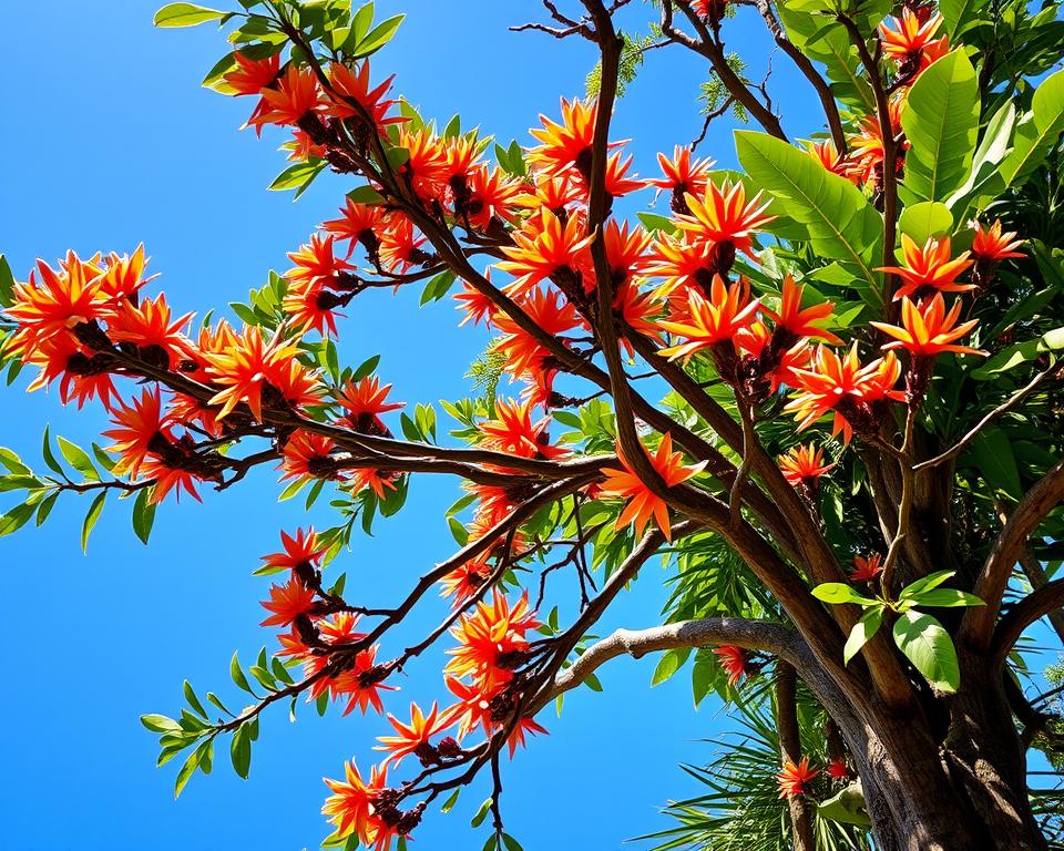 Arbre à singe en fleurs