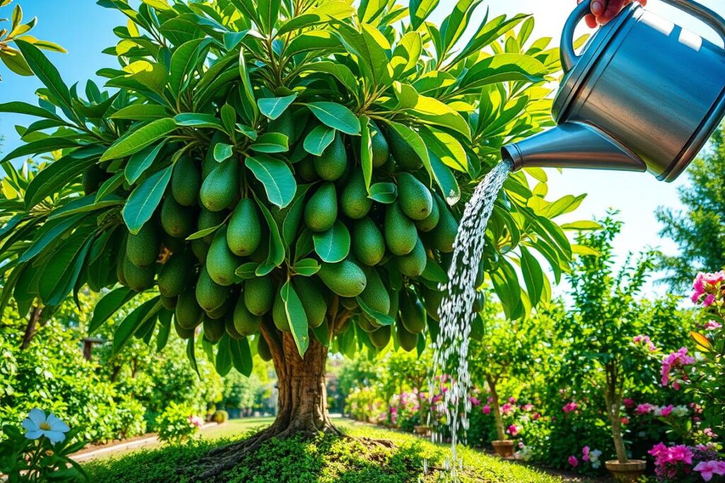 Arrosage d'un avocatier