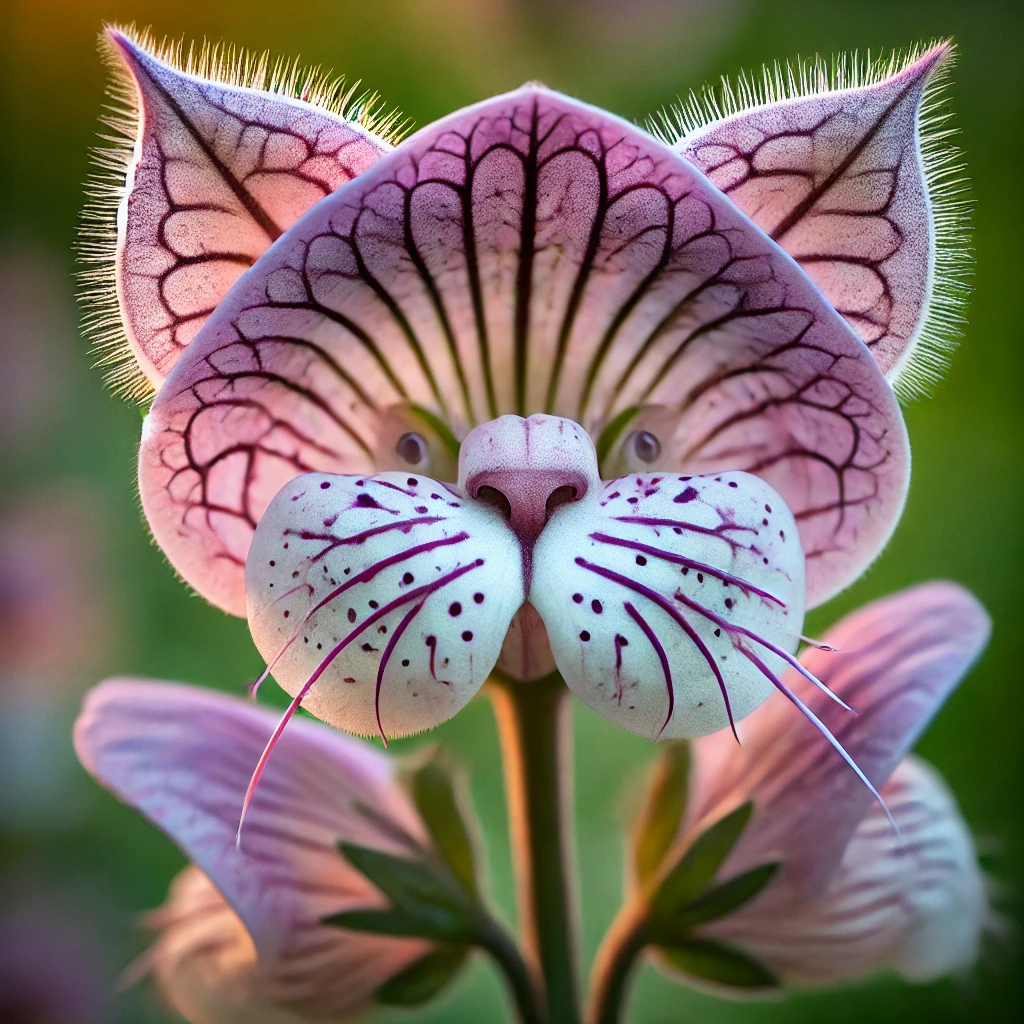 fleur tête de chat