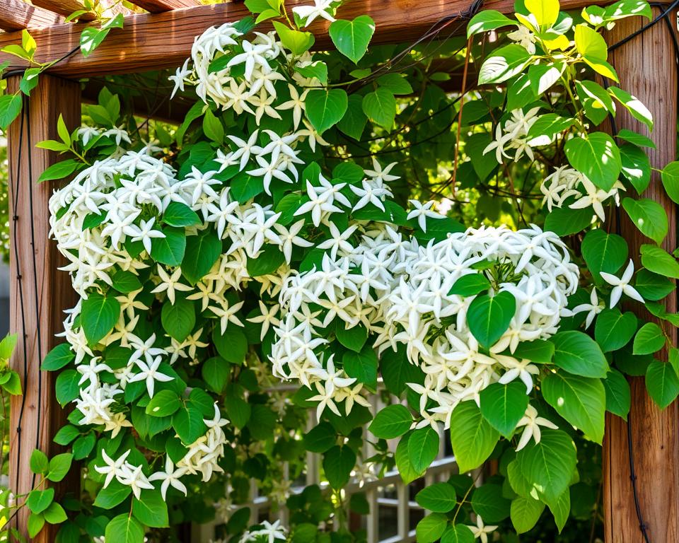 Jasmin étoilé fleurissant