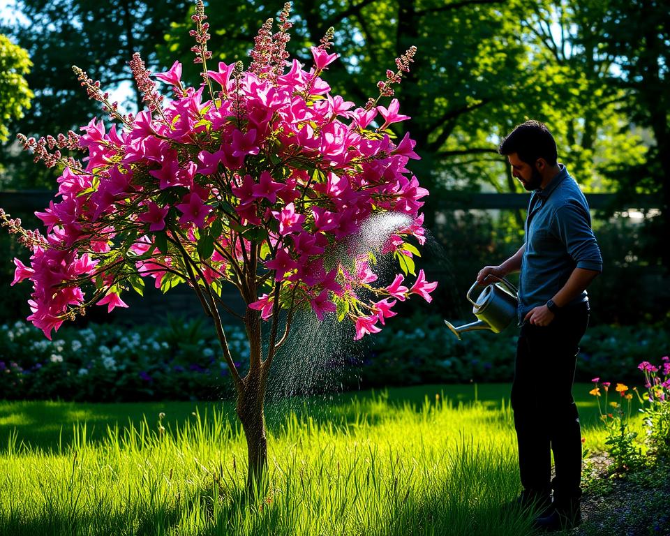 L'arrosage de l'arbre de Judée