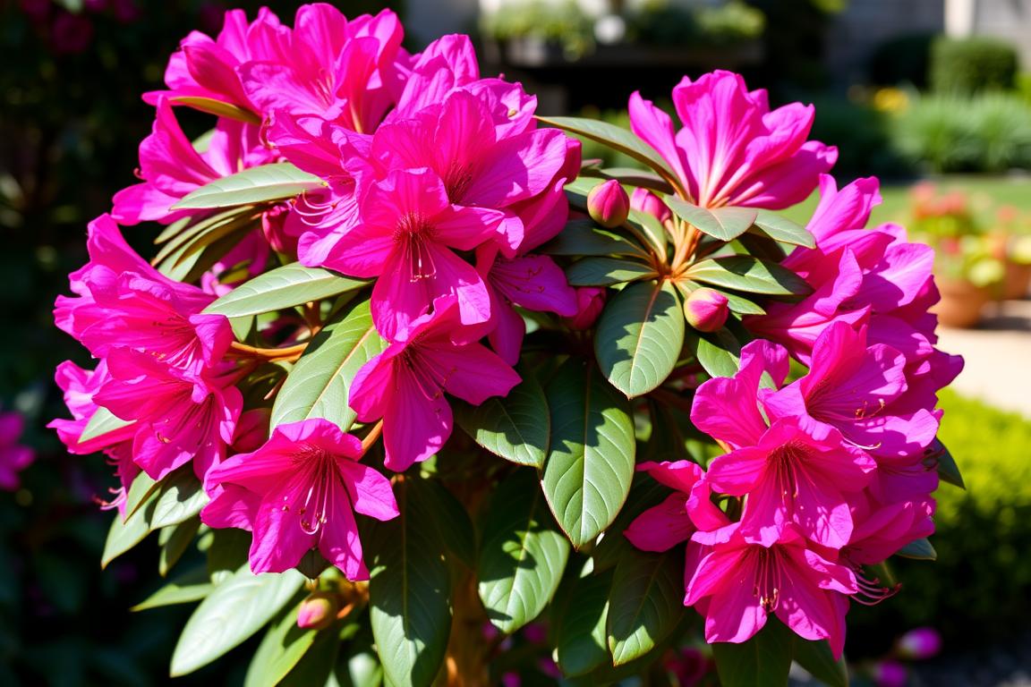 floraison d'un rhododendron