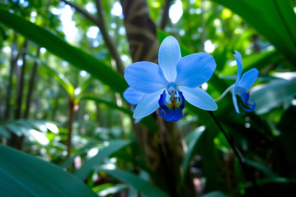 orchidée bleu