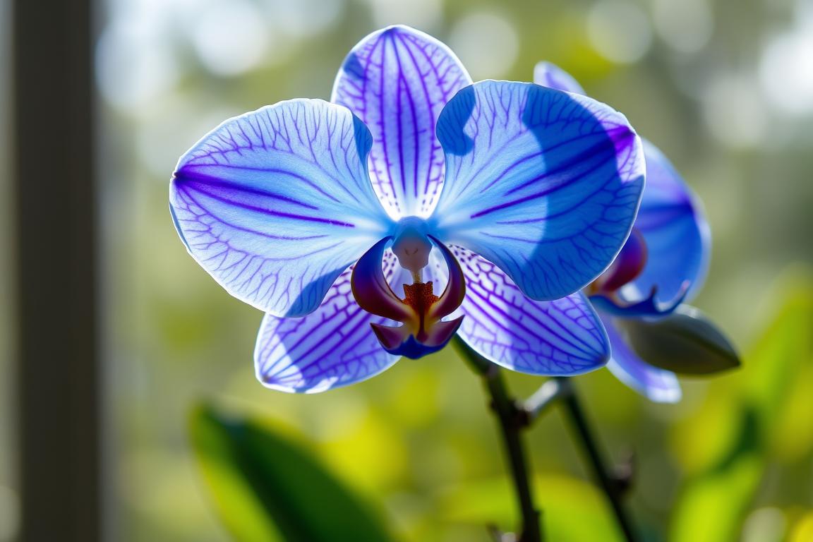 orchidée bleu