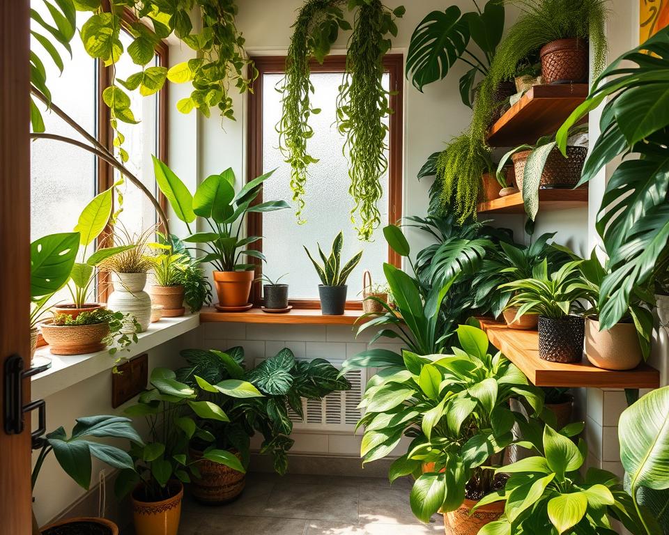 Plantes pour salle de bain