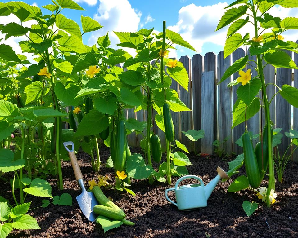 planter concombre