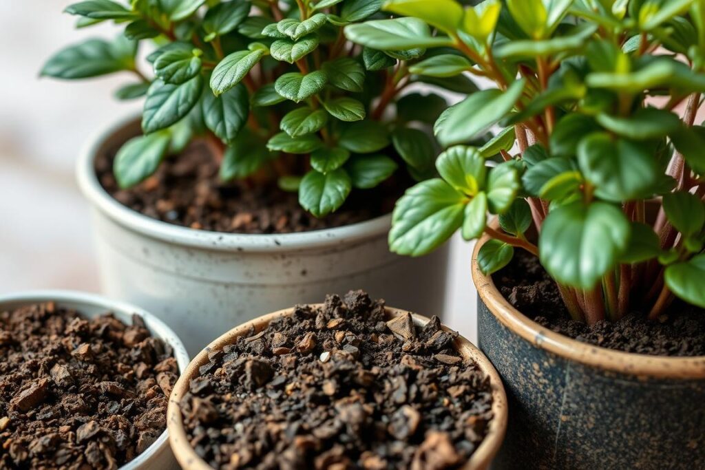 pouzzolane dans les pots de plantes