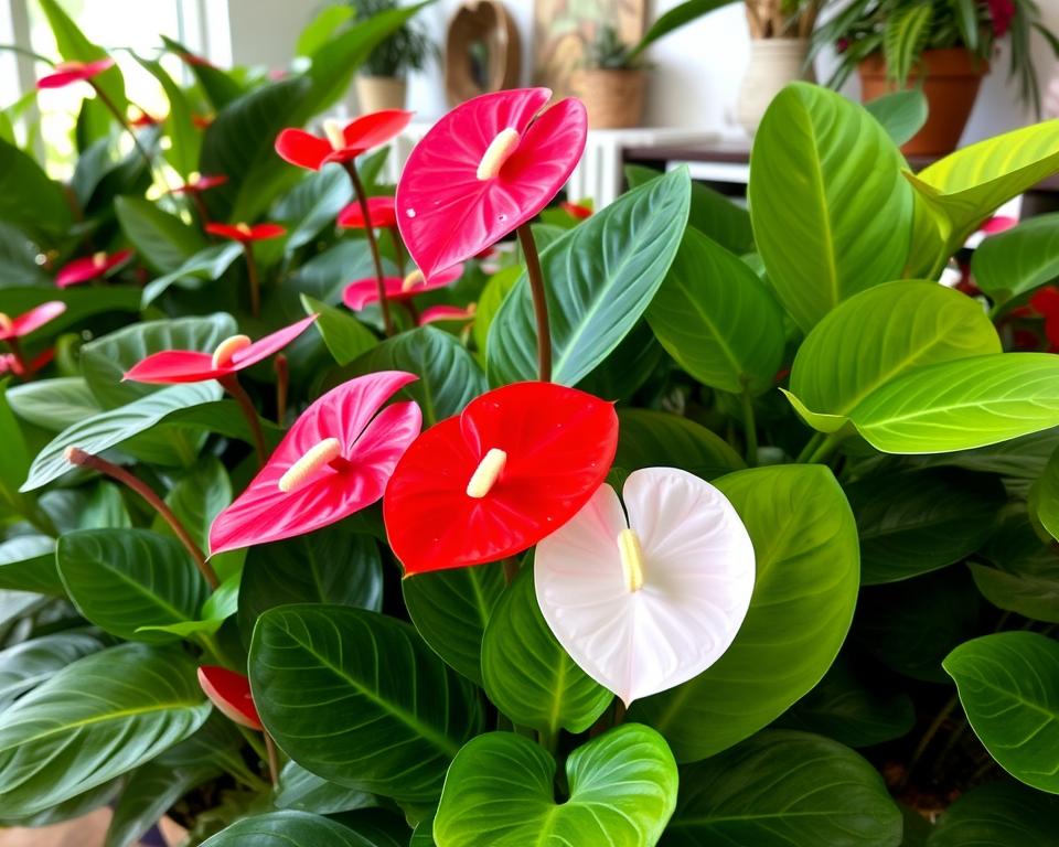 variétés d'anthurium