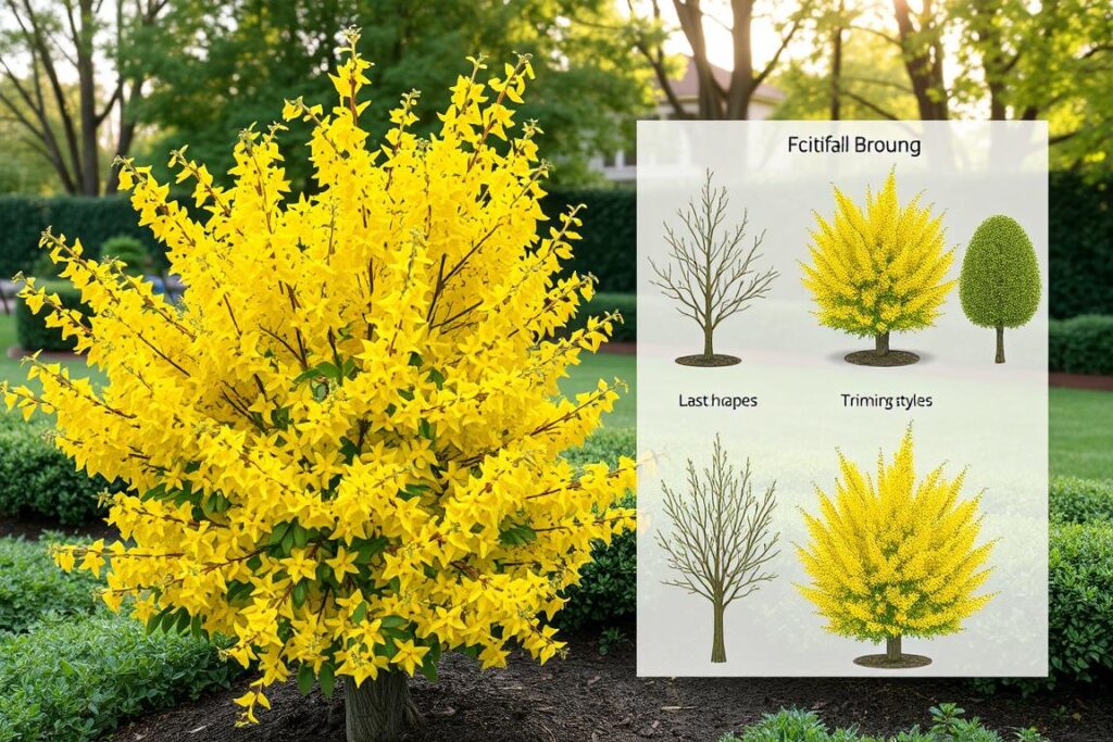 Forme de taille deforsythia