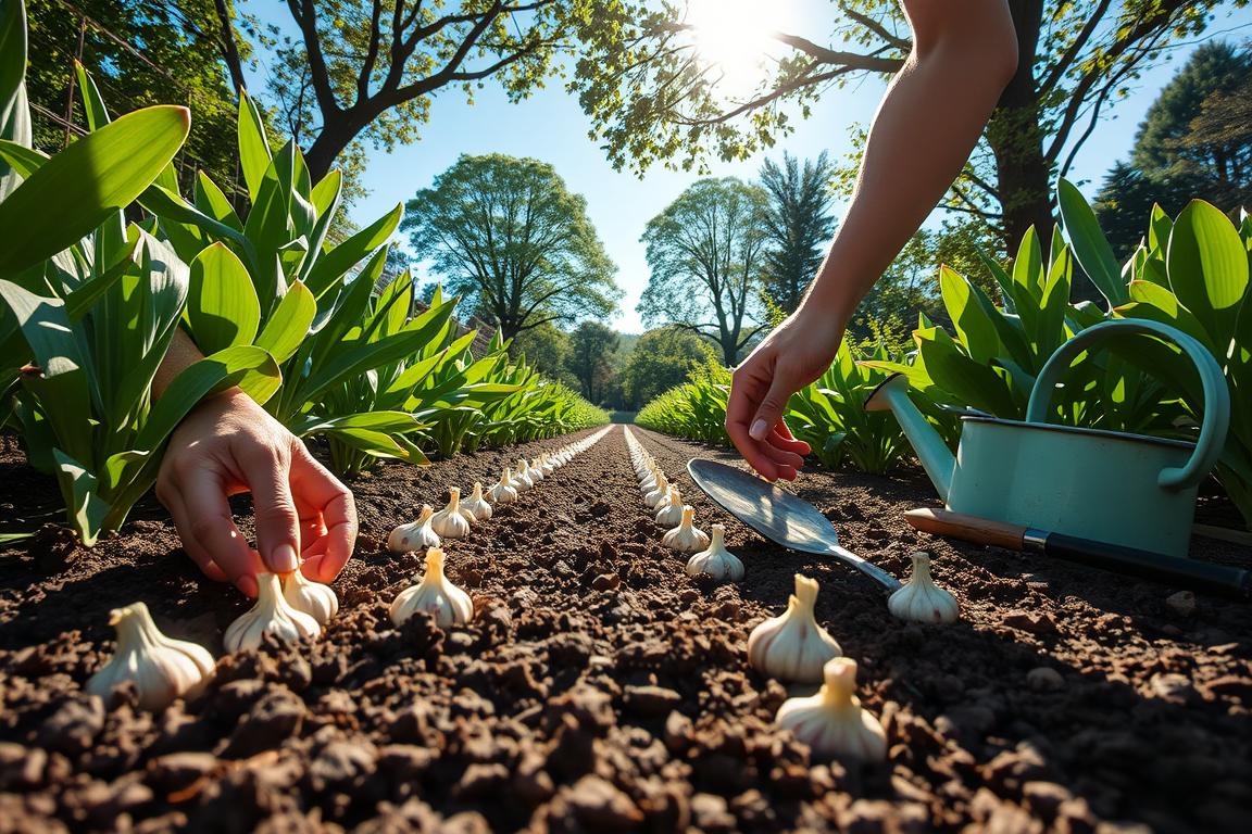 planter de l'ail