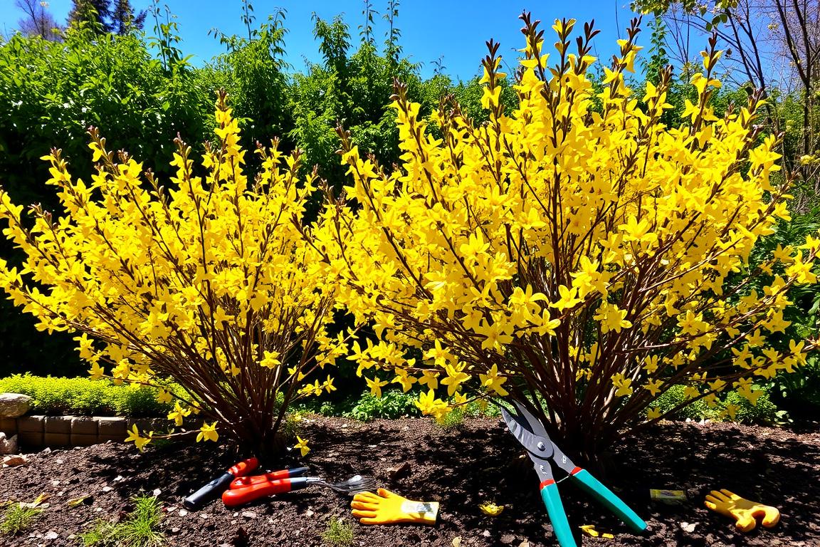 taille du forsythia